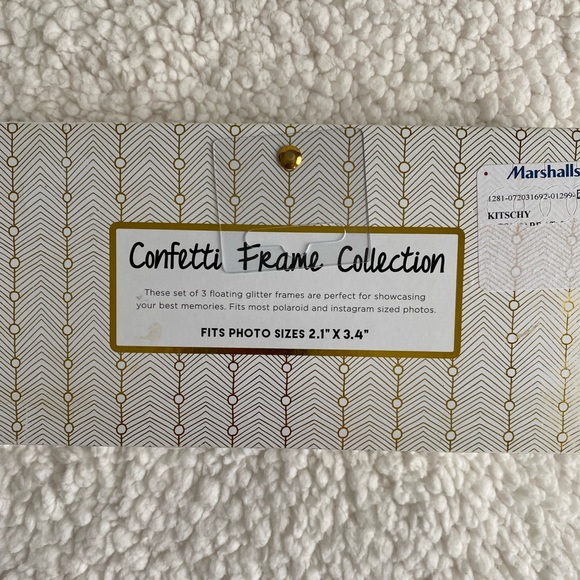 *NWT* Mini Confetti Photo Frames (Set of 3) - Picture 4 of 9
